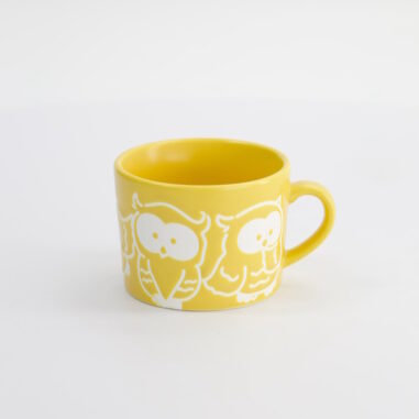 Kawaii Owl Mug Yellow
