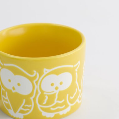 Kawaii Owl Mug Yellow - Afbeelding 2