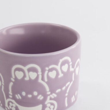 Kawaii Rabbit Mug Purple - Afbeelding 2
