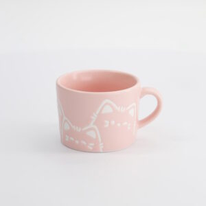 Kawaii Cat Mug Pink