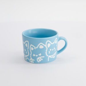 Kawaii Dog Mug Blue